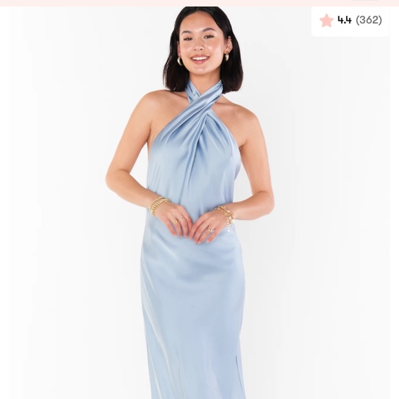 Show me Your Mumu Jasmine Halter Midi Dress - Picture 1 of 3